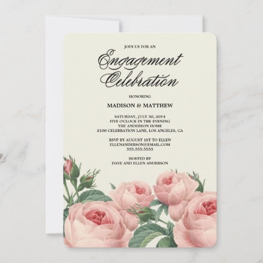 Botanical Glamour | Uitnodiging van de indienende  (Voorkant)