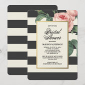 Botanical Glamour | Uitnodiging voor bruidsdouche (Voorkant / Achterkant)