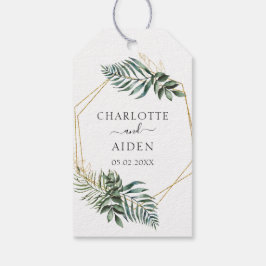 Botanical Gold Greenery Thank you Cadeaulabel