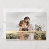 Botanical Gold Greenery Wedding Save Datum The Date (Achterkant)