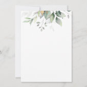 Botanical Gold Greenery Wedding Save The Date (Achterkant)