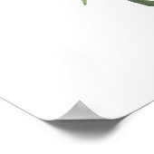 Botanical Gold Greenery Wedding Welcome Sign Poster (Hoek)