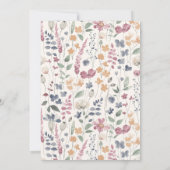 Botanical Grace Baptism Kaart (Achterkant)