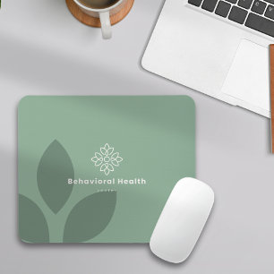 Botanical Green Counselor Gedragsgezondheid Logo Muismat