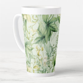 Botanical Green Foliage - New Home Gif Latte Mok