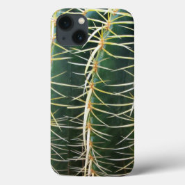 Botanical Green Sphere Cactus iPhone 13 Hoesje