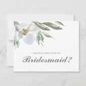 Botanical Greenery BRIDESMAID VOORSTEL kaart (Voorkant)
