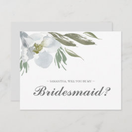 Botanical Greenery BRIDESMAID VOORSTEL kaart