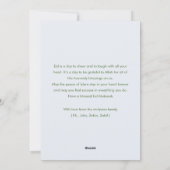 Botanical Greenery & Gold Lantern Eid Photo Card Feestdagenkaart (Achterkant)