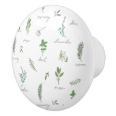 Botanical Greenery Keramische Knop (Rechts)