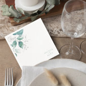 Botanical Greenery Wedding Napkin Servet