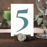 Botanical Greenery Wedding Table Numbers Kaart<br><div class="desc">Bring refined botanical style to your reception tables with this elegant eucalyptus wedding table number card. Designed with a clean, minimalist layout and soft greenery tones, this table number blends effortlessly with modern, romantic, and nature-inspired wedding décor. The simple yet sophisticated design allows the table number to stand out clearly...</div>