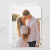 Botanical Grevillea Floral Photo  Save The Date (Achterkant)