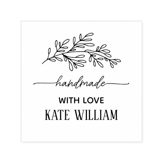 Botanical Handmady door het bedrijfsleven Zelfinktende Stempel (Design)