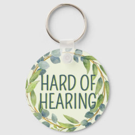 Botanical Hard of Hearing Green Deafness Sleutelhanger