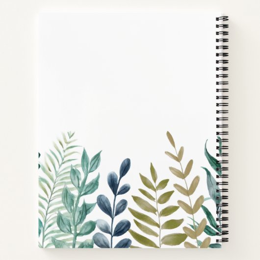 Botanical Harmony Personalized Journal Notitieboek (Achterkant)