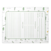 Botanical Herb Recipe Notitieblok (Voorkant)