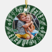 Botanical Holiday Photo Ornament (Voorkant)