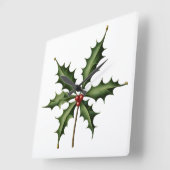 BOTANICAL HOLLY VIERKANTE KLOK (Hoek)