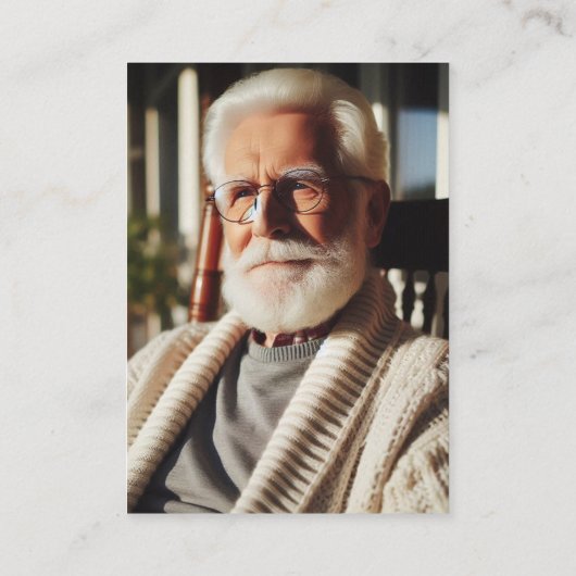 Botanical Ik ben altijd bij je begrafenisgebed Kaa Visitekaartje (Achterkant)