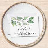 Botanical Ik heb verhuisd Bewegende Aankondiging K