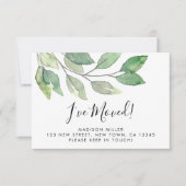 Botanical Ik heb verhuisd Bewegende Aankondiging K (Voorkant)