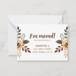 Botanical Ik heb verhuisd Nieuwe Home Aankondiging