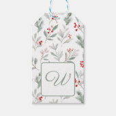 Botanical Initial Cadeaulabel (Voorkant)