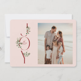 Botanical JOY Christmas Kaart