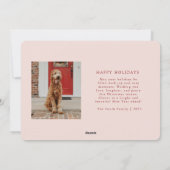 Botanical JOY Christmas Kaart (Achterkant)