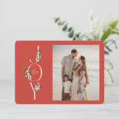 Botanical JOY Christmas Kaart (Staand voorkant)