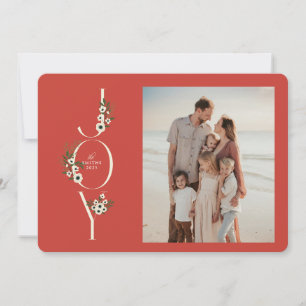 Botanical JOY Christmas Kaart
