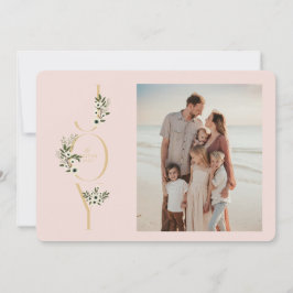 Botanical JOY Christmas Kaart