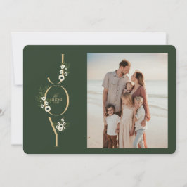 Botanical JOY Christmas Kaart