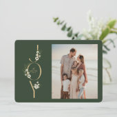 Botanical JOY Christmas Kaart (Staand voorkant)