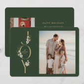 Botanical JOY Christmas Kaart (Voorkant / Achterkant)