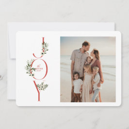 Botanical JOY Christmas Kaart