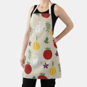 Botanical Kitchen Apron – Garlic, Onion Schort (Insitu)