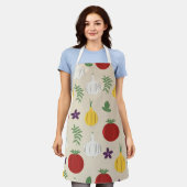 Botanical Kitchen Apron – Garlic, Onion Schort (Gedragen)