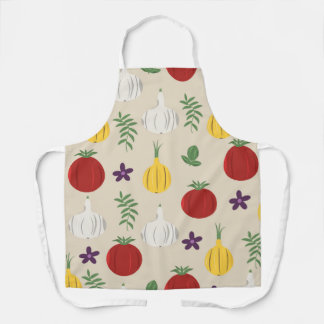 Botanical Kitchen Apron – Garlic, Onion Schort
