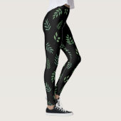 Botanical Leaf Design Leggings – Trendy & Comfy (Rechts)