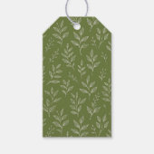 Botanical Leaf Nature Cadeaulabel (Voorkant)