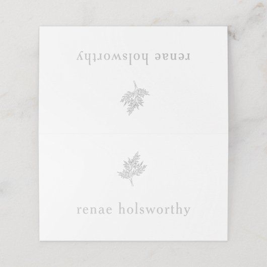 Botanical Leaf plaatskaart Plaatskaartje (Buitenkant ongevouwen)