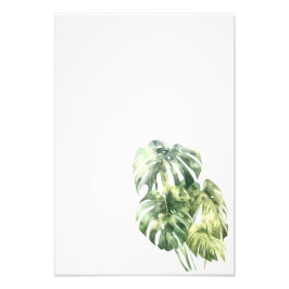 Botanical Leaf Watercolor Art Print-Monstera Foto Afdruk