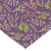Botanical Leaves: A Stunning Purple Back Korte Tafelloper (Hoek)