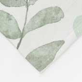 Botanical Leaves Fleece Blanket Deken (Hoek)
