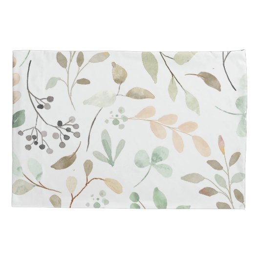 Botanical Leaves Pillowcase Kussensloop (Achterkant)