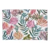 Botanical Leaves Watercolor | Floral Colorful Leaf Kussensloop (Voorkant)