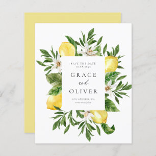 Botanical Lemon Blossoms Lijst Save the Date
