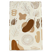 Botanical Line Art Paper Bag Medium Cadeauzakje (Voorkant)